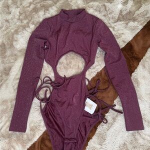 Savage Fenty - NWT - Sparkly Cut-Out Bodysuit